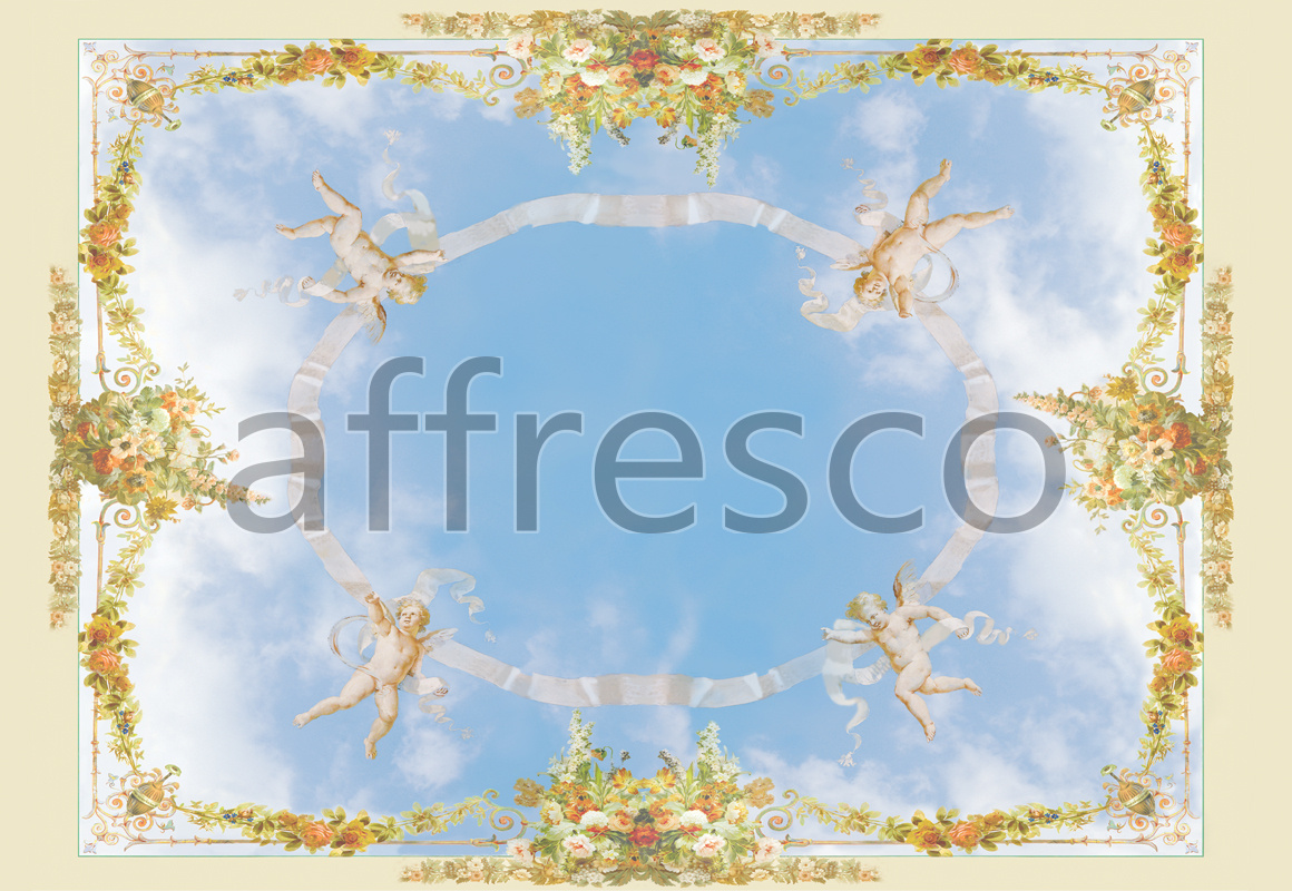 9053 |  Ceilings  | Ceiling theme with Cupids | Affresco Factory
