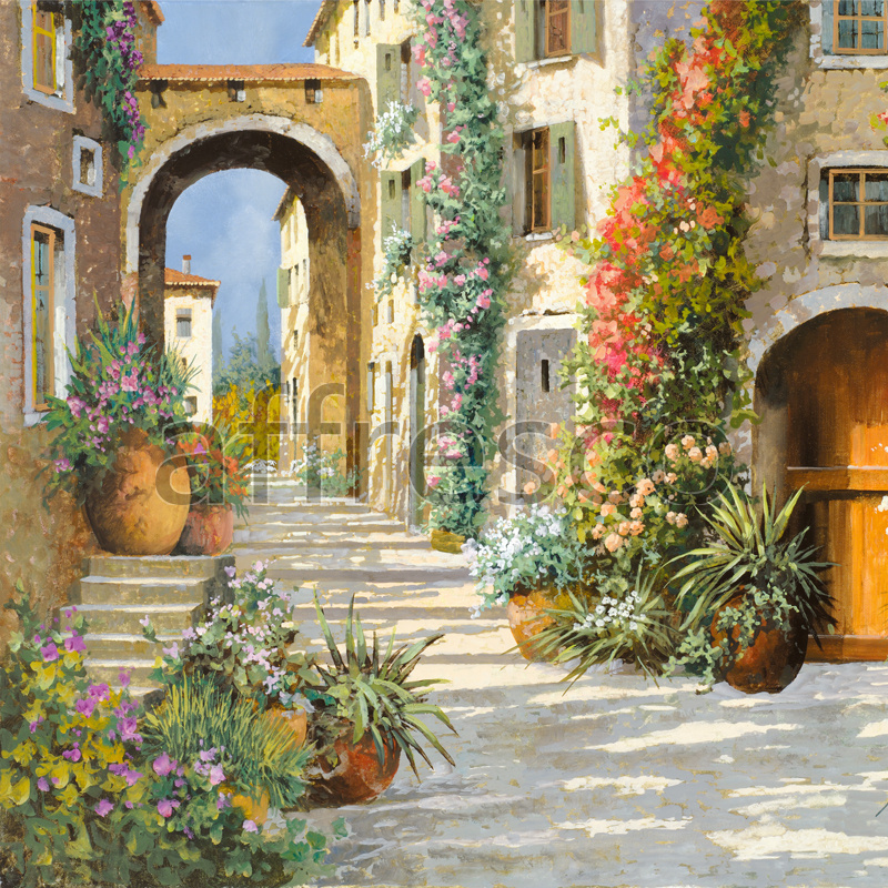 6839 | Picturesque scenery | Street with arch | Affresco Factory