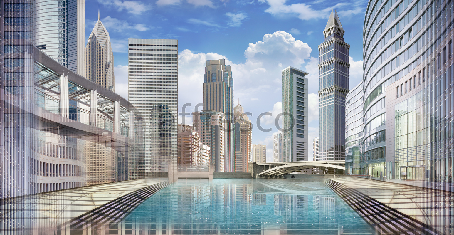6300 | The best landscapes | Swimming-pool on a roof of a sky-scrapper | Affresco Factory