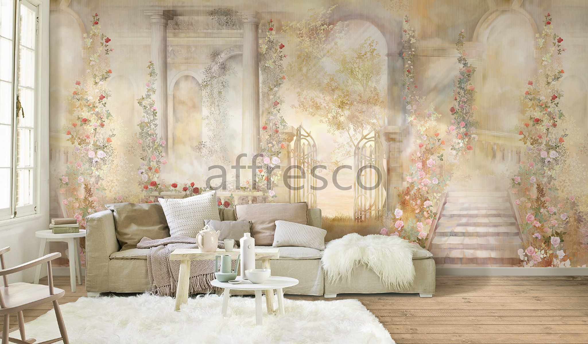 Handmade wallpaper, Roses