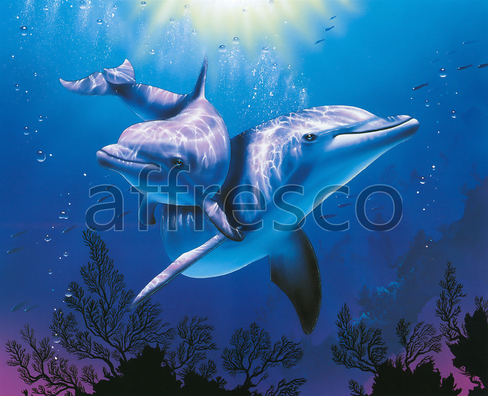 5103 | The best landscapes | Romantic dolphins | Affresco Factory