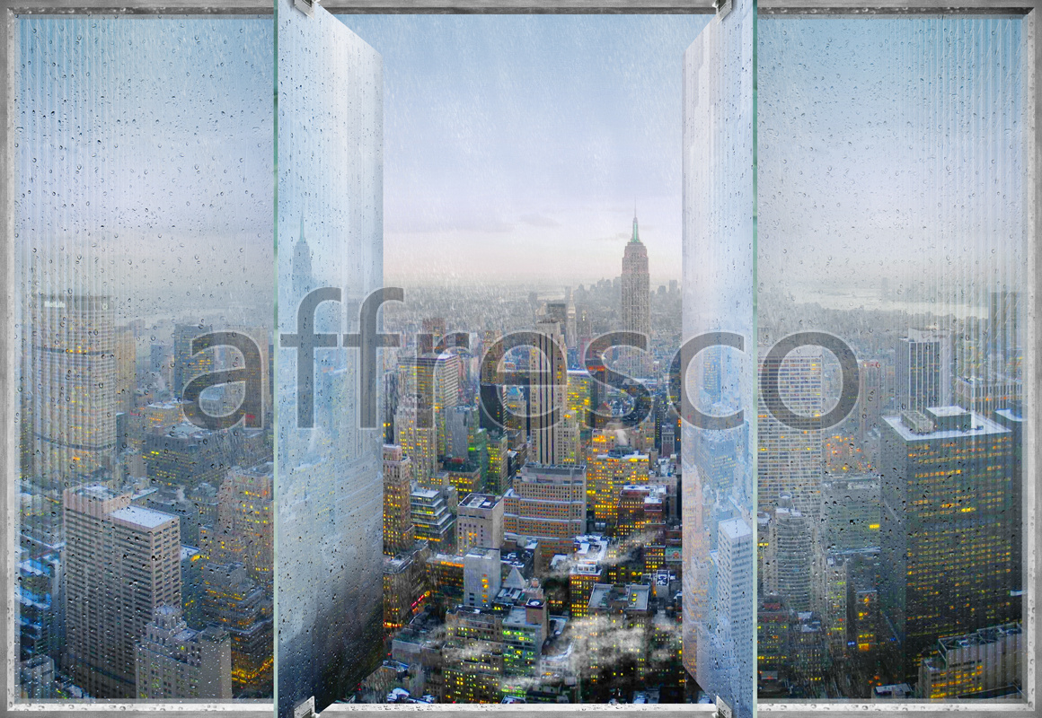 6353 | The best landscapes | Rainy New York | Affresco Factory