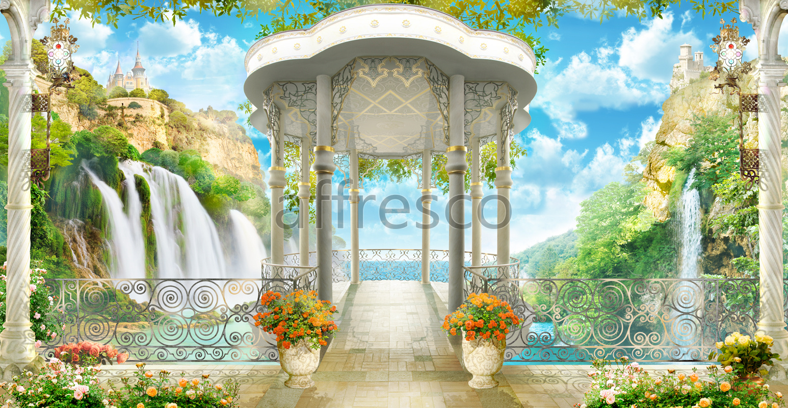 6328 | The best landscapes | Fantastic oriental arbour | Affresco Factory