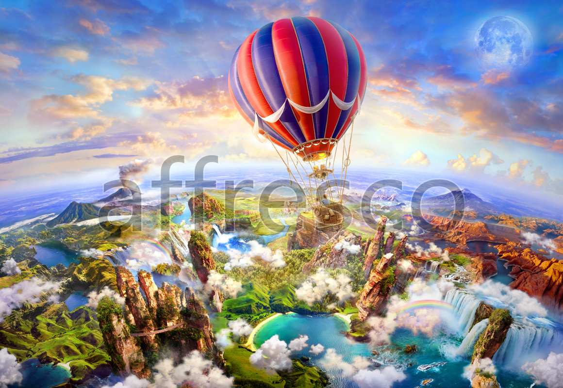 6478 | The best landscapes | Panorama from a balloon | Affresco Factory