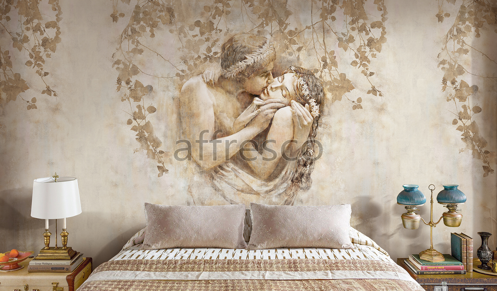 Handmade wallpaper, Kiss