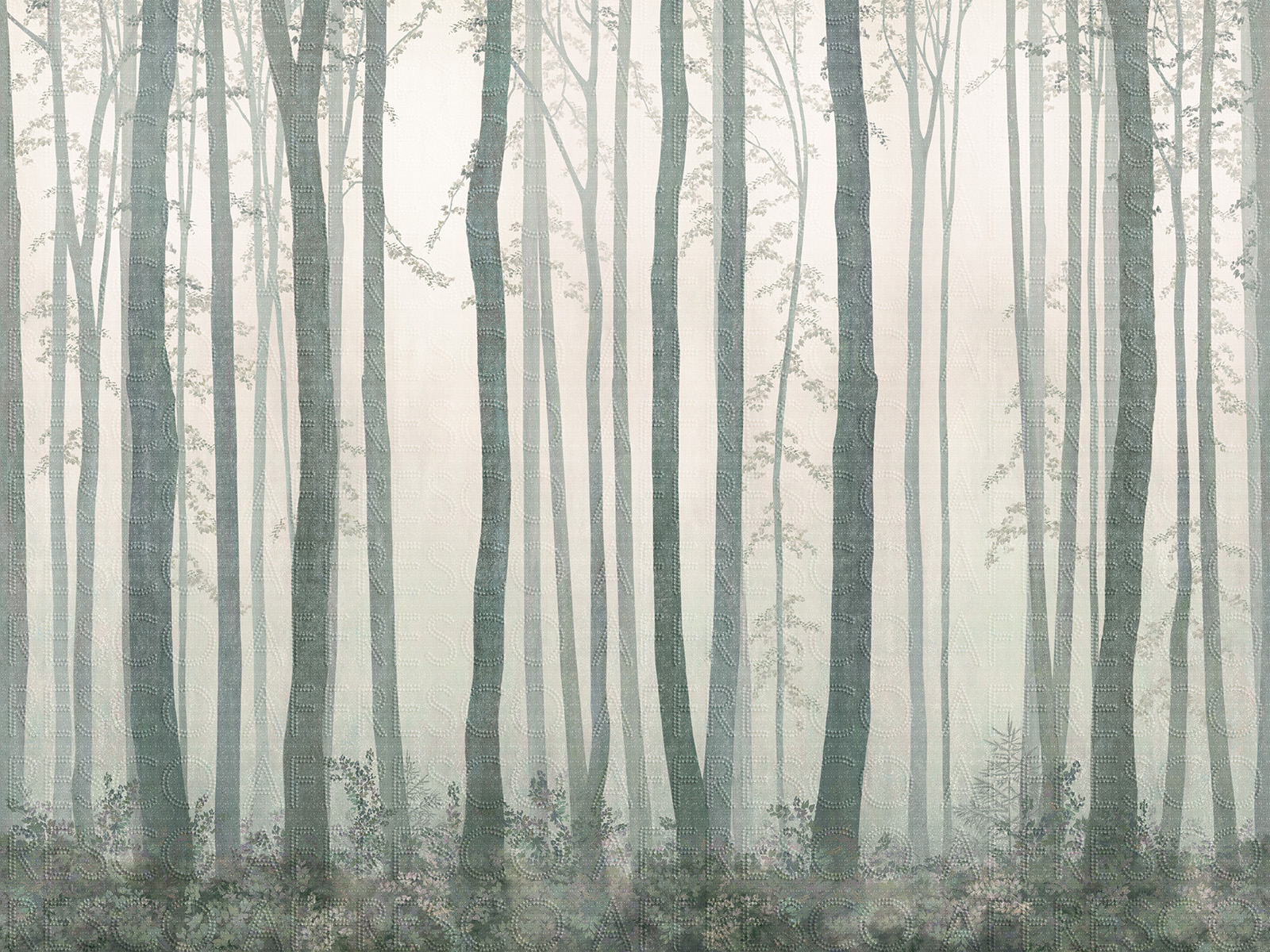 Handmade wallpaper, Forest