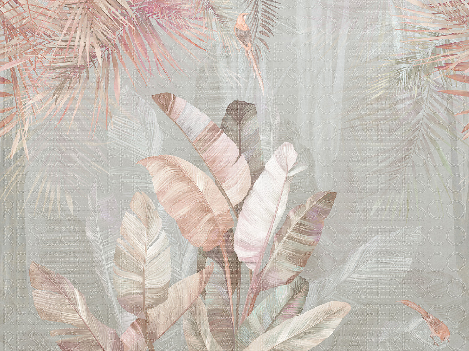 Handmade wallpaper, Palm Trees