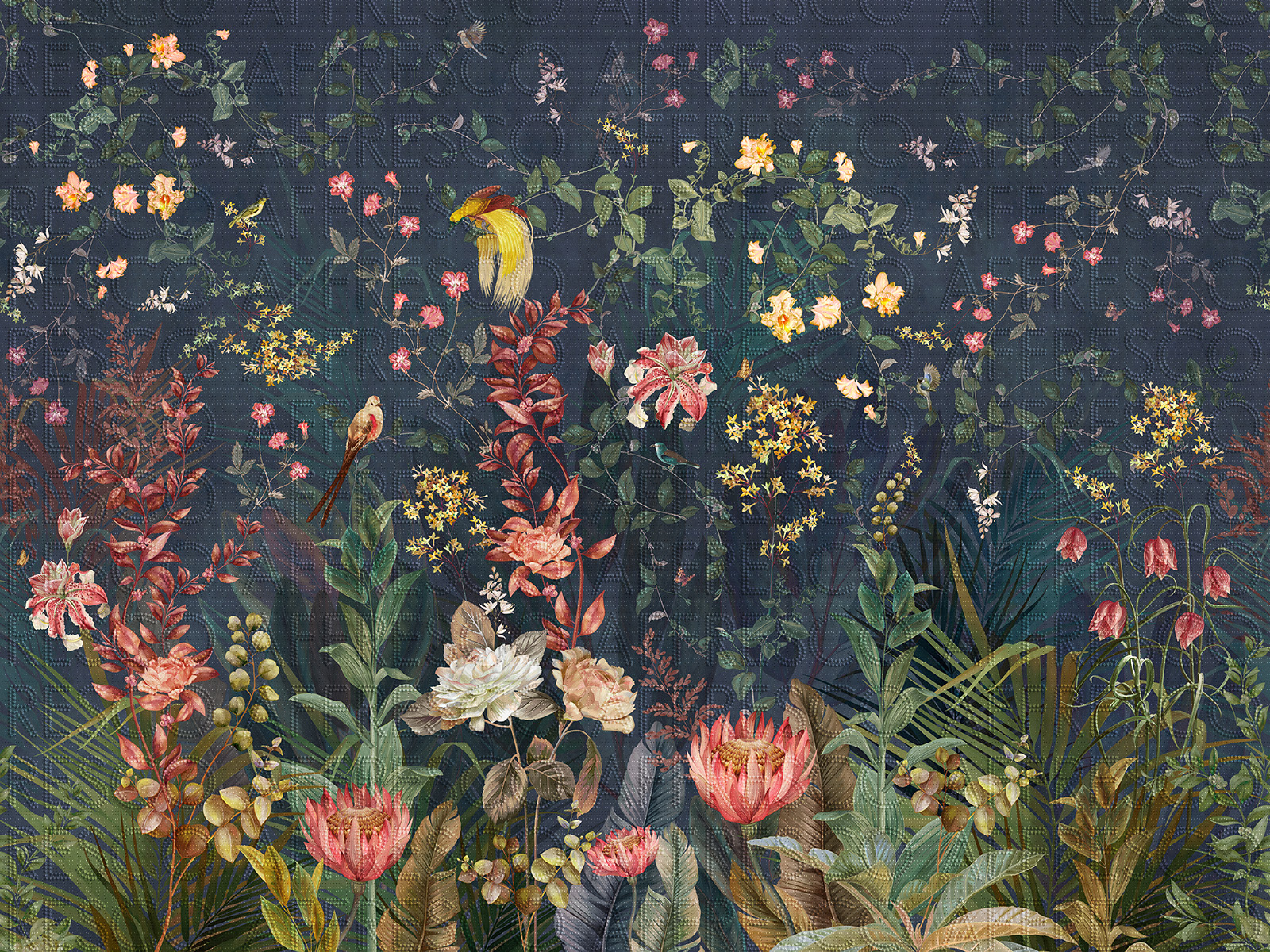 Handmade wallpaper, Dream Garden