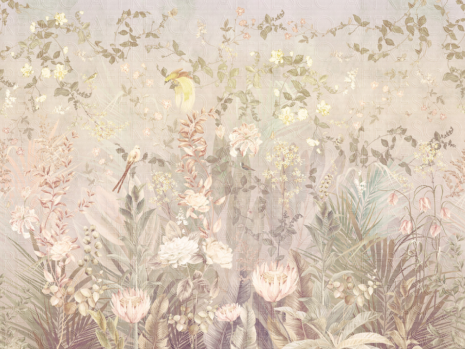 Handmade wallpaper, Dream Garden