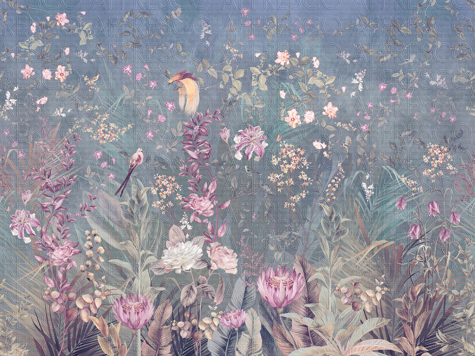 Handmade wallpaper, Dream Garden