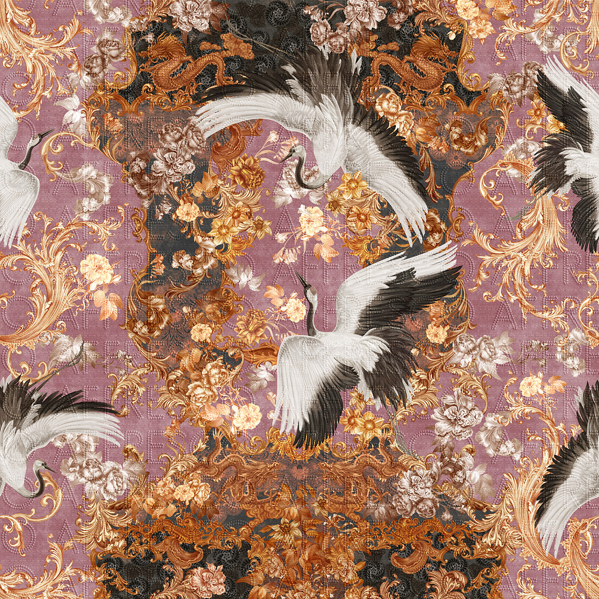 Handmade wallpaper, Royal Life