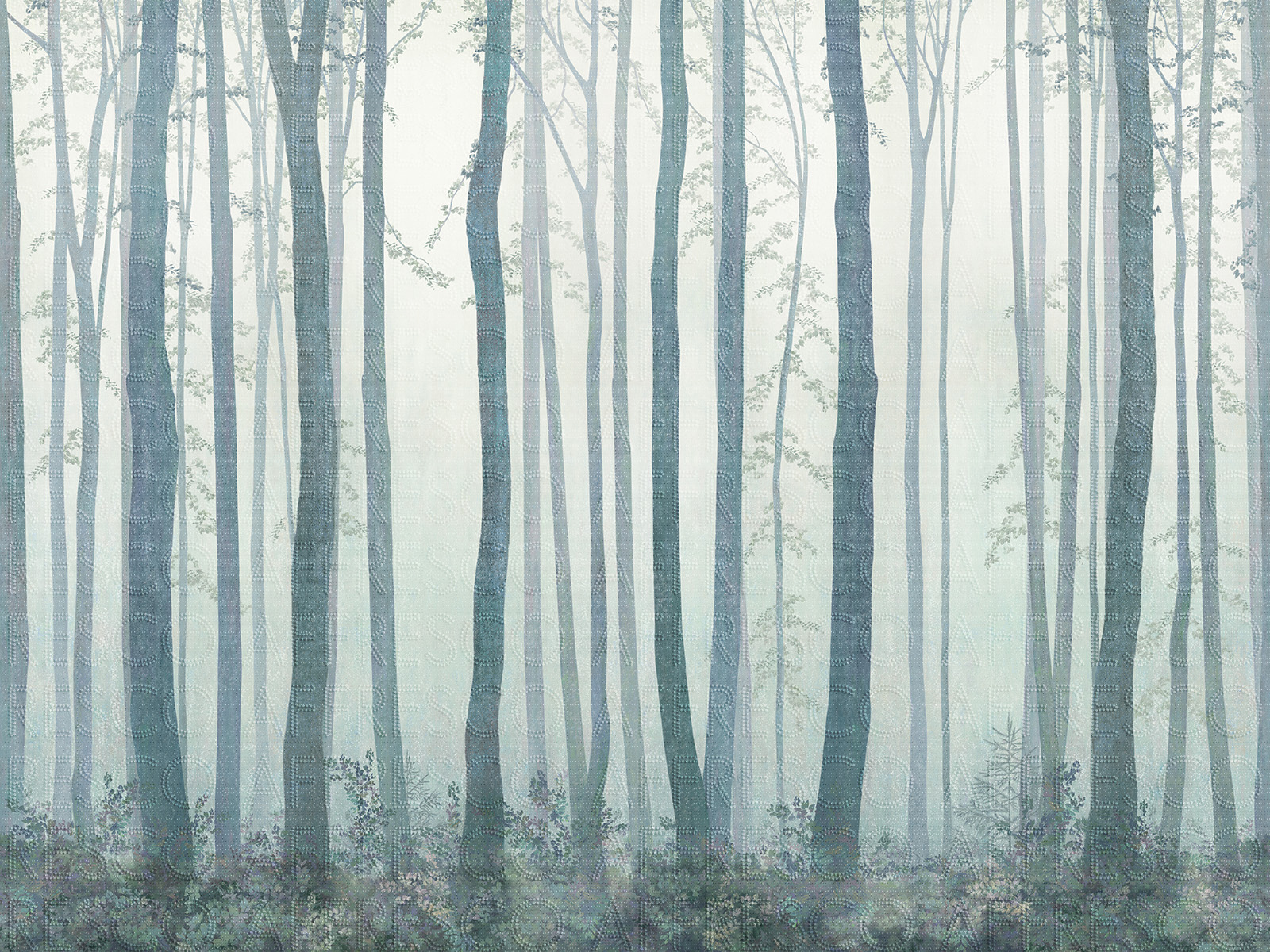 Handmade wallpaper, Forest