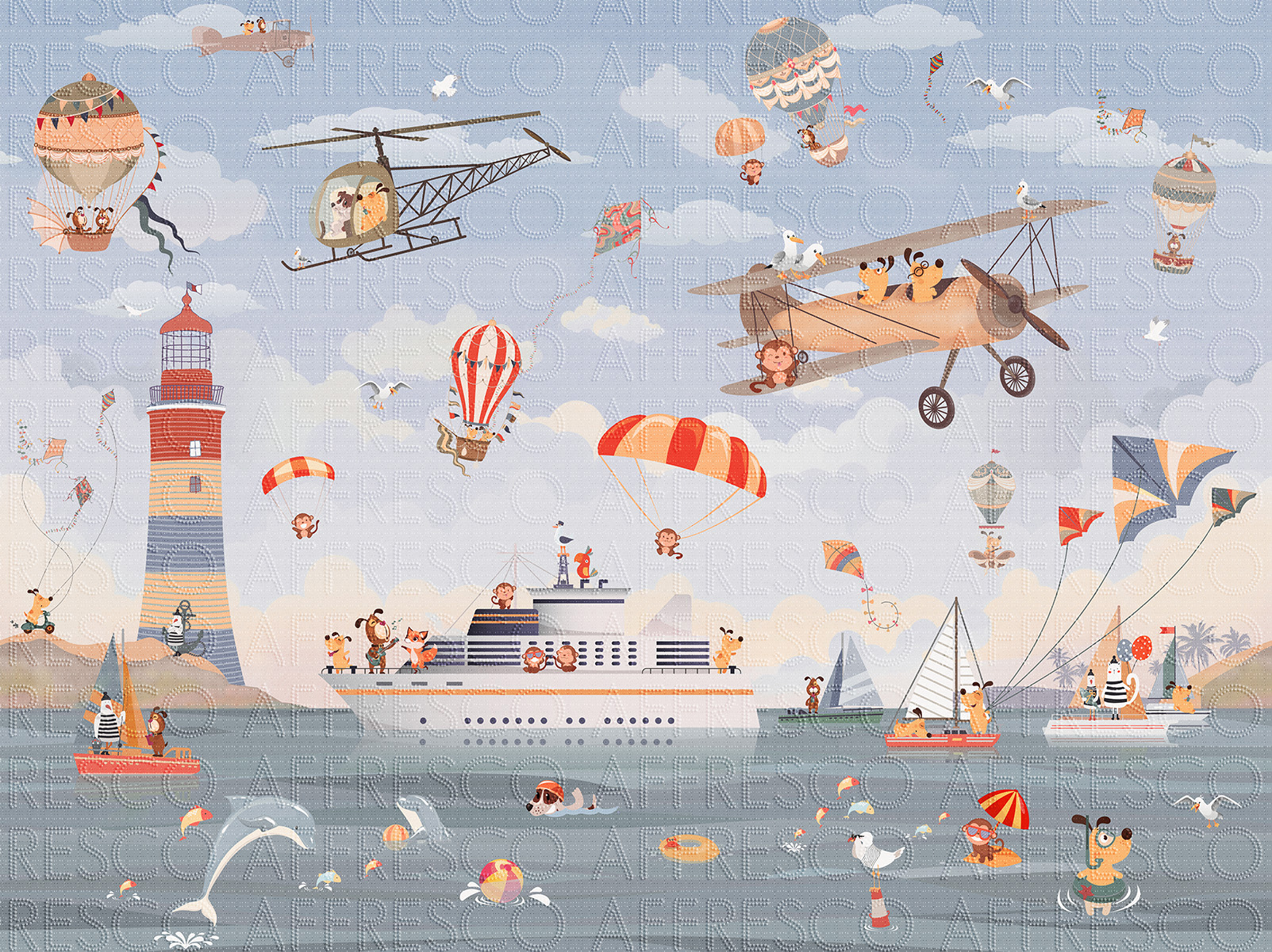 ZK640-COL4 | SKAZKI AFFRESCO | Affresco Factory