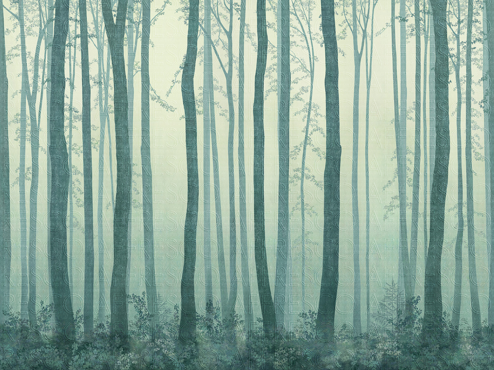 Handmade wallpaper, Forest
