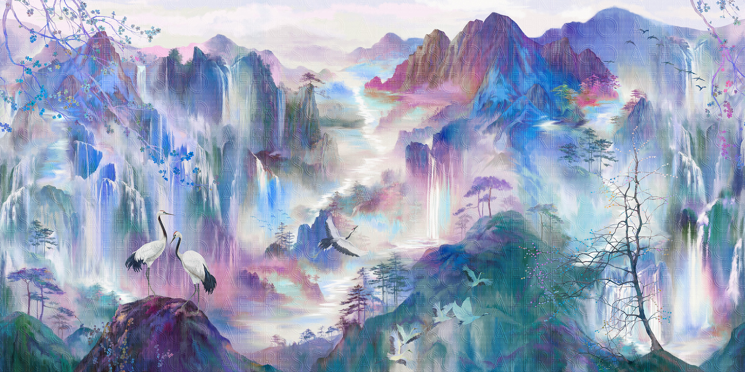 Handmade wallpaper, The Mountains