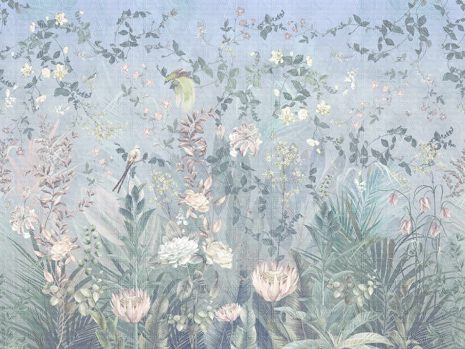 Handmade wallpaper, Dream Garden