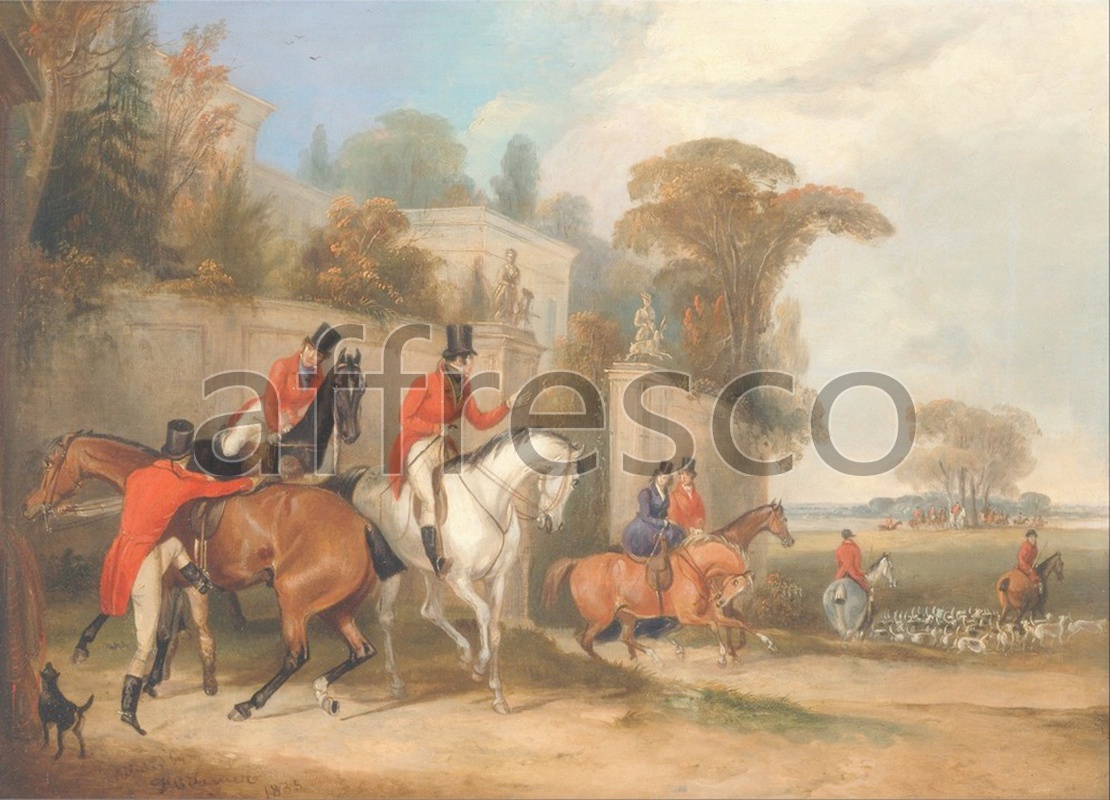 Hunting themes | Francis Calcraft Turner Bachelors Hall The Meet | Affresco Factory