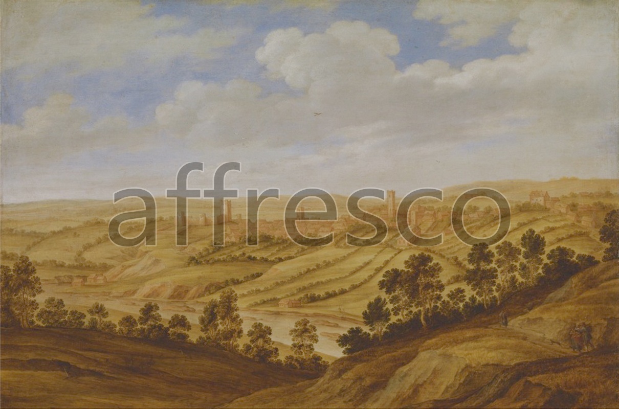 Classic landscapes | Alexander Keirincx Richmond Castle Yorkshire | Affresco Factory