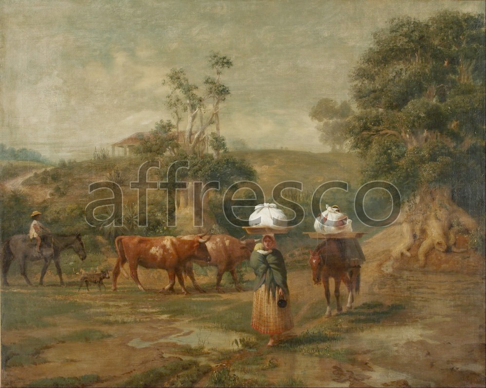 Scenic themes | Prilidiano Pueyrredon Lavanderas en el bajo de Belgrano | Affresco Factory