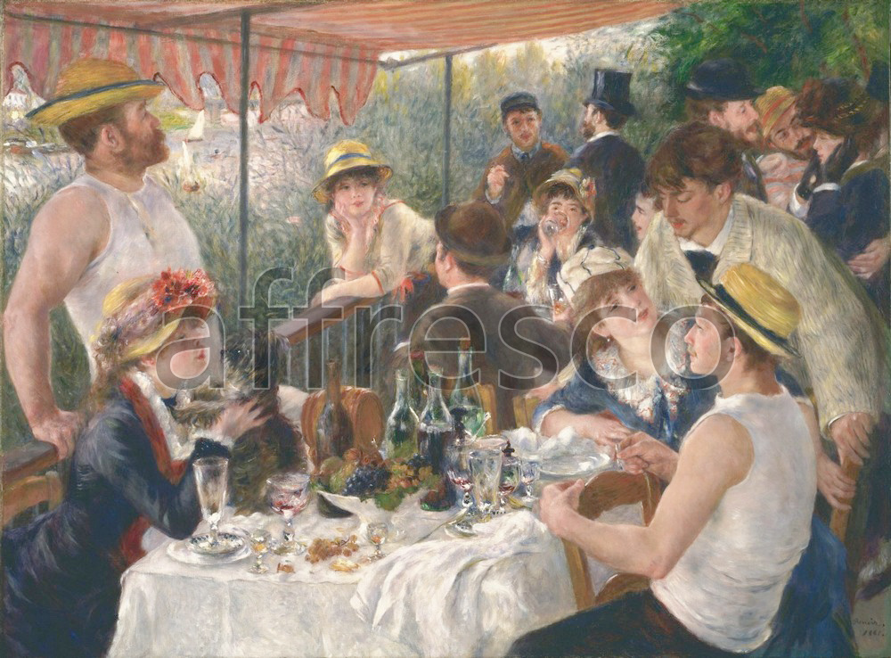 Impressionists & Post-Impressionists | Pierre Auguste Renoir Luncheon of the Boating Party | Affresco Factory