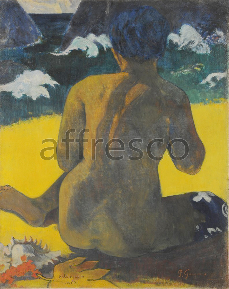 Impressionists & Post-Impressionists | Gauguin Paul Vahine no te miti Femme a la mer Mujer del mar | Affresco Factory