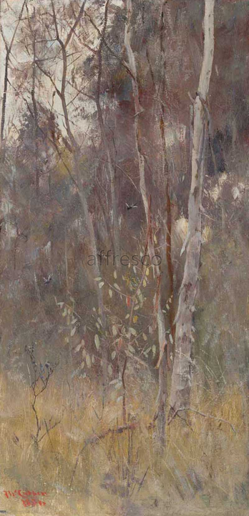 Classic landscapes | Frederick McCubbin At the falling of the year | Affresco Factory