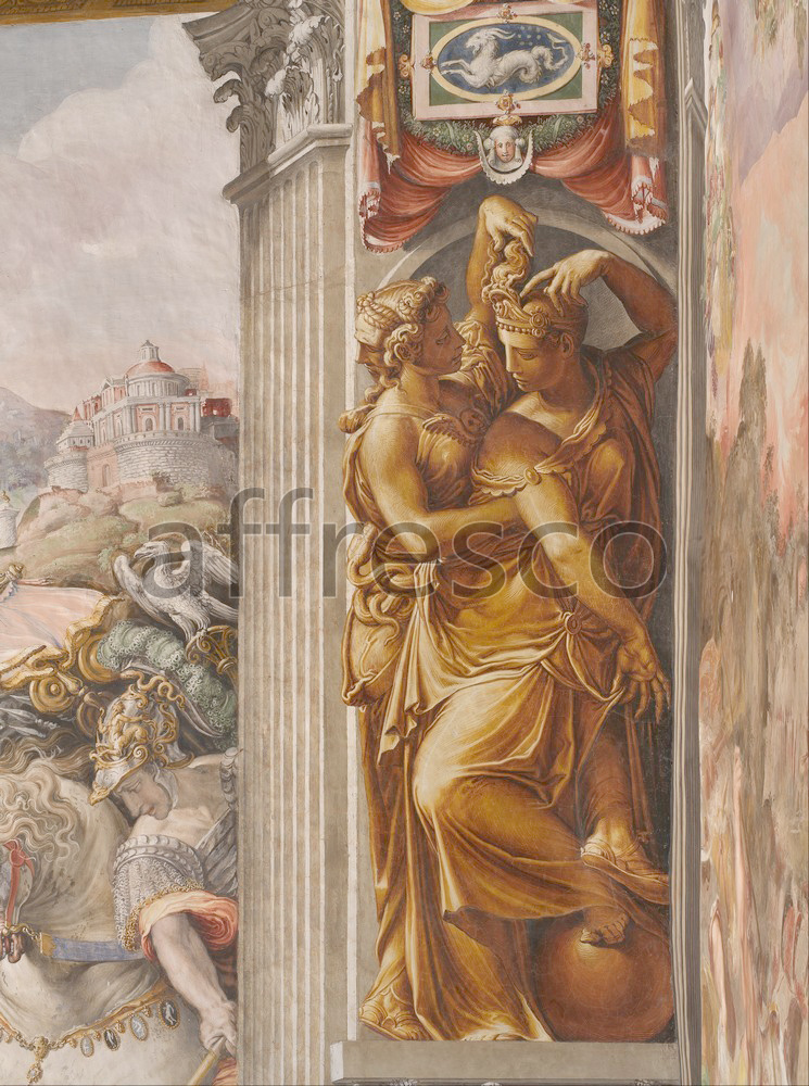 Scenic themes | Francesco Salviati Time as Prudence siezes Occasion by the hair | Affresco Factory