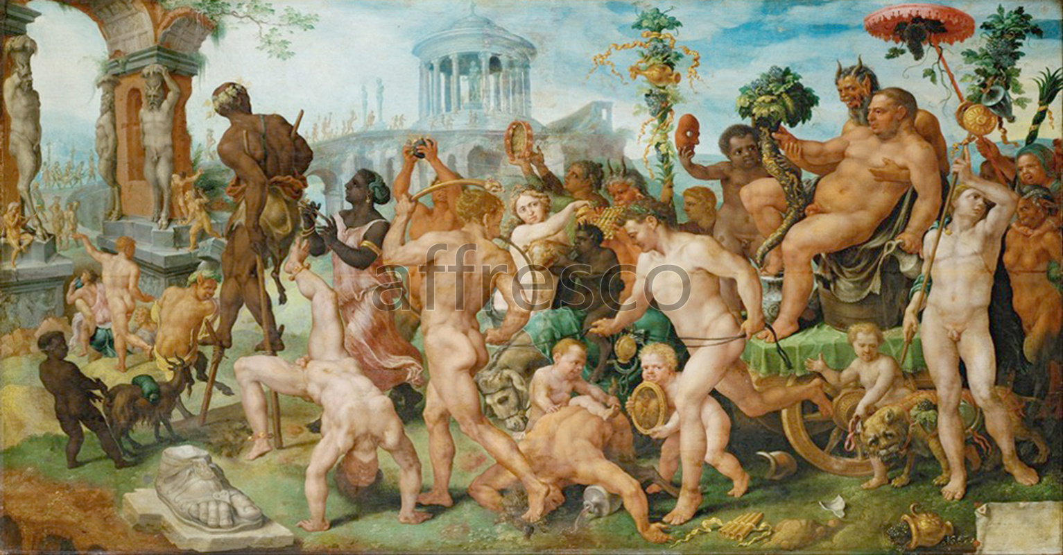 Classical antiquity themes | Maerten van Heemskerck The Triumphal Procession of Bacchus | Affresco Factory