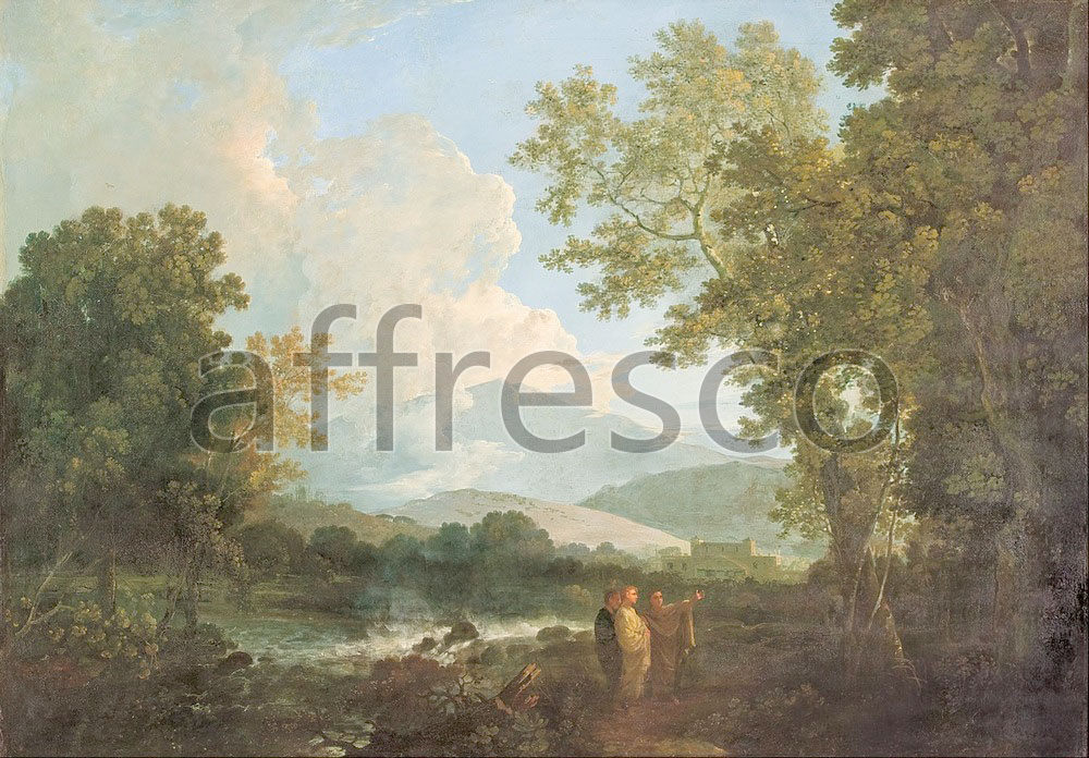 Classic landscapes | Richard Wilson Cicero with his friend Atticus and brother Quintus at his villa at Arpinum | Affresco Factory