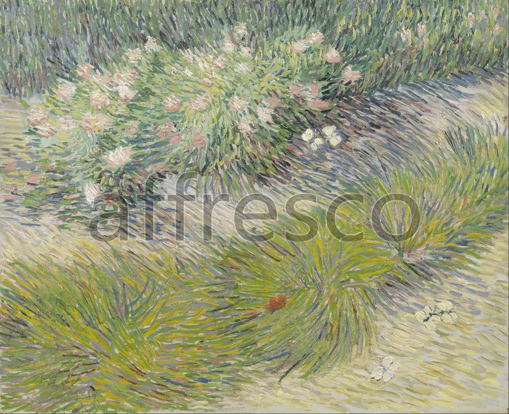 Impressionists & Post-Impressionists | Vincent van Gogh Grass and butterflies | Affresco Factory