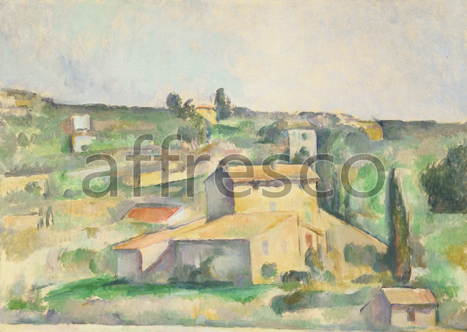 Impressionists & Post-Impressionists | Paul Cezanne Fields at Bellevue | Affresco Factory