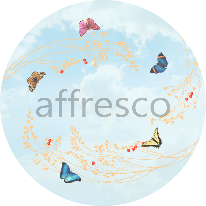9050 |  Ceilings  | Butterflies in the sky | Affresco Factory
