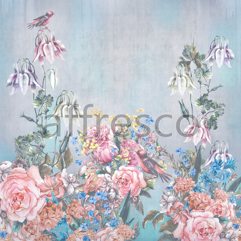 7252 | Flowers | Birds in flowers | Affresco Factory