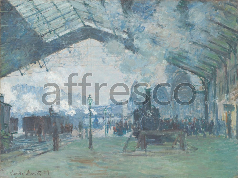 Impressionists & Post-Impressionists | Claude Monet Arrival of the Normandy Train Gare Saint Lazare | Affresco Factory