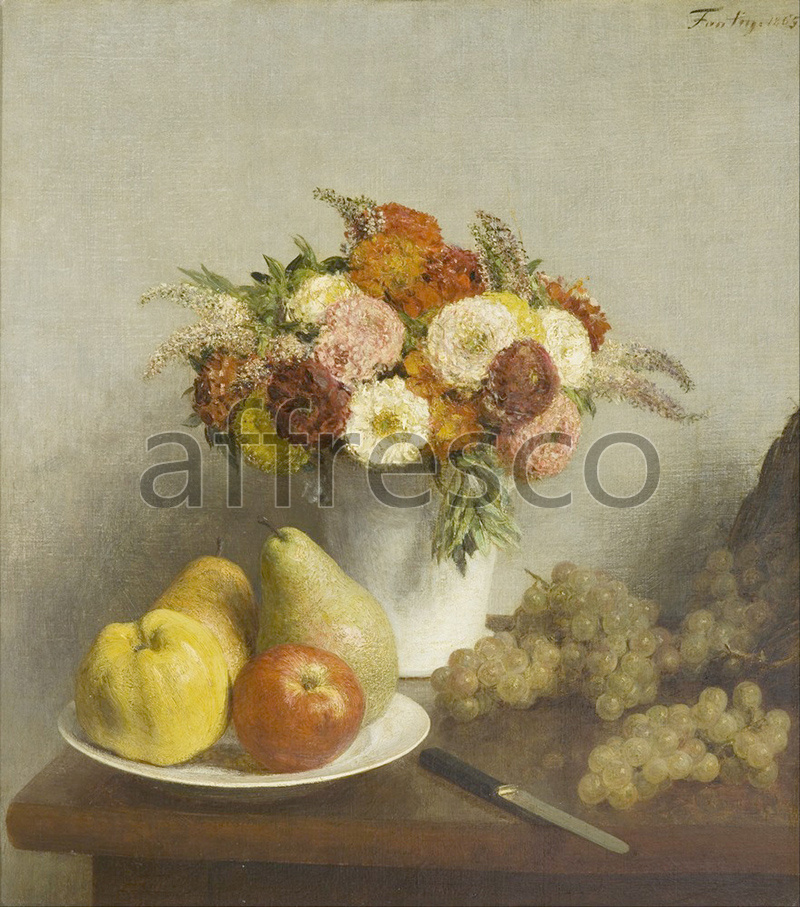 Still life | Henri Fantin Latour Flowers and Fruit | Affresco Factory