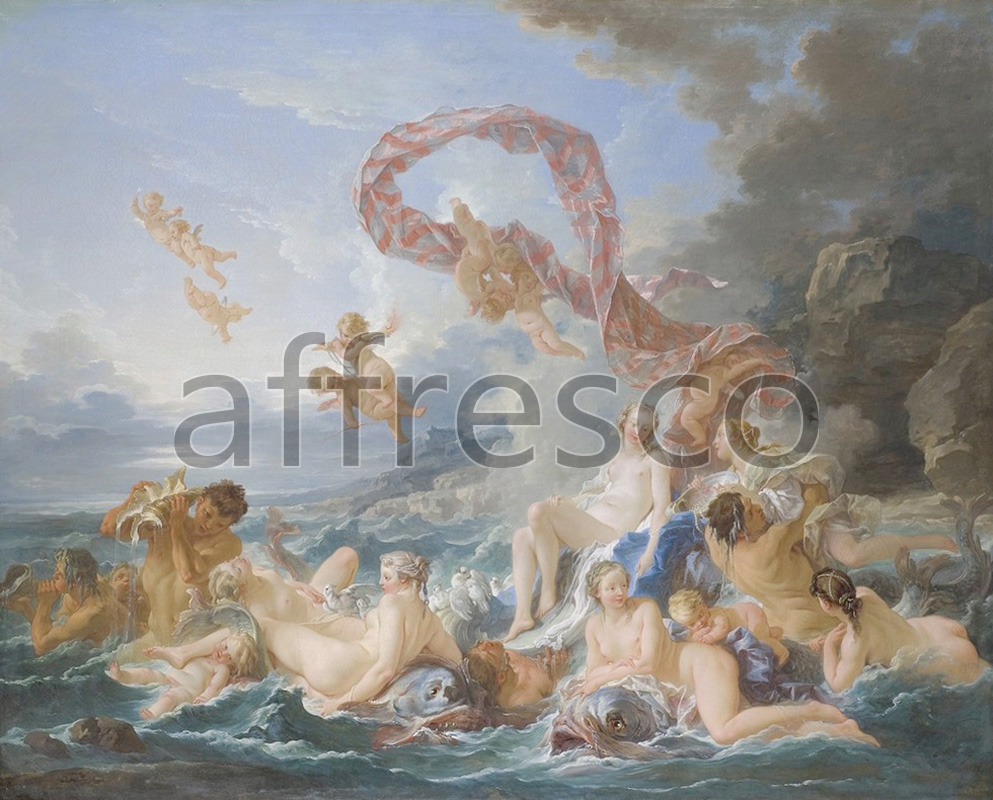 Classical antiquity themes | Francois Boucher The Triumph of Venus | Affresco Factory