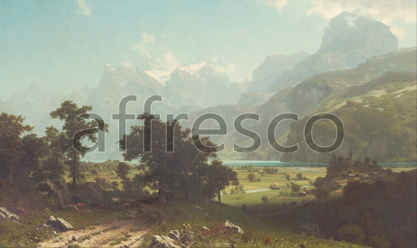 Classic landscapes | Albert Bierstadt Lake Lucerne | Affresco Factory