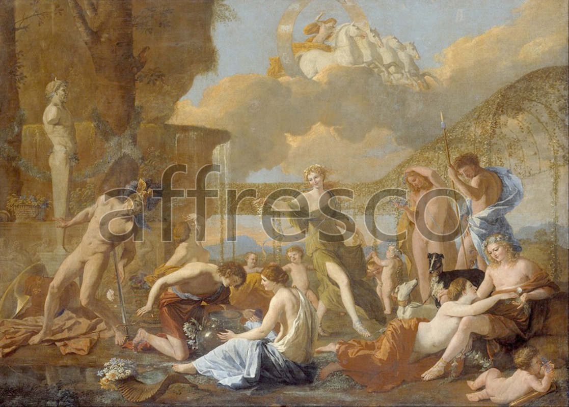 Classical antiquity themes | Nicolas Poussin The Empire of Flora | Affresco Factory