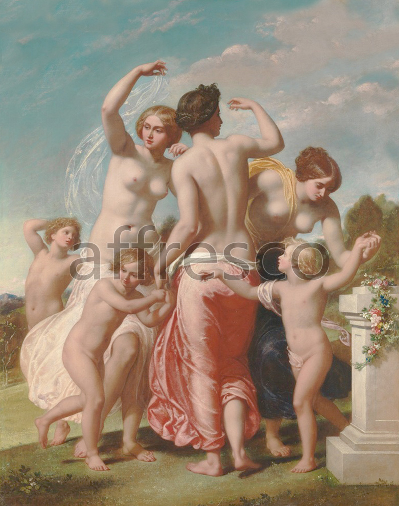 Classical antiquity themes | William Edward Frost The Three Graces | Affresco Factory