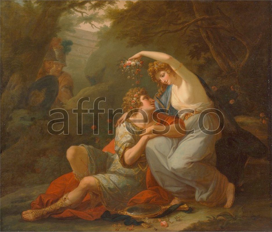 Classical antiquity themes | Angelica Kauffmann Rinaldo and Armida | Affresco Factory