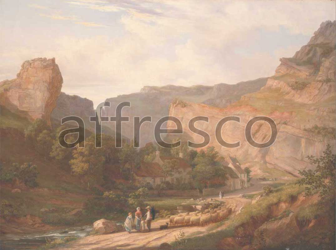 Classic landscapes | George Vincent A View of Cheddar Gorge | Affresco Factory