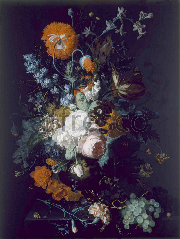 Still life | Jan van Huysum Still Life of Flowers and Fruit | Affresco Factory