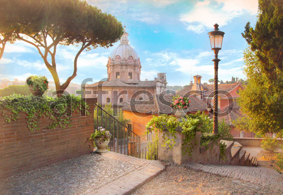 4948 | The best landscapes | Morning in Rome | Affresco Factory