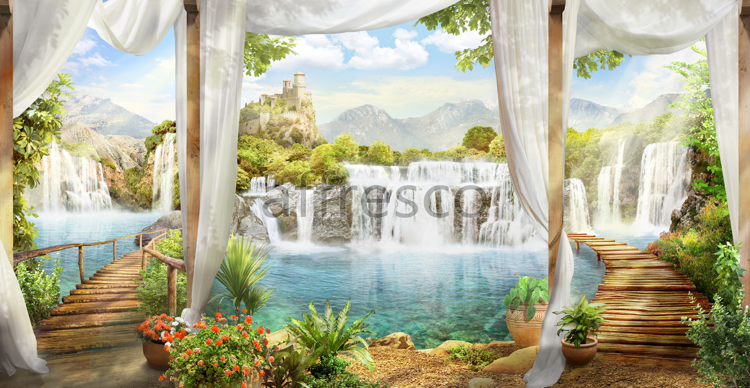 6392 | The best landscapes | Fairy tale waterfalls | Affresco Factory