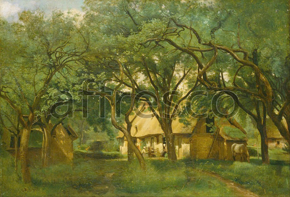 Classic landscapes | Camille Corot The Toutain Farm at Honfleur | Affresco Factory