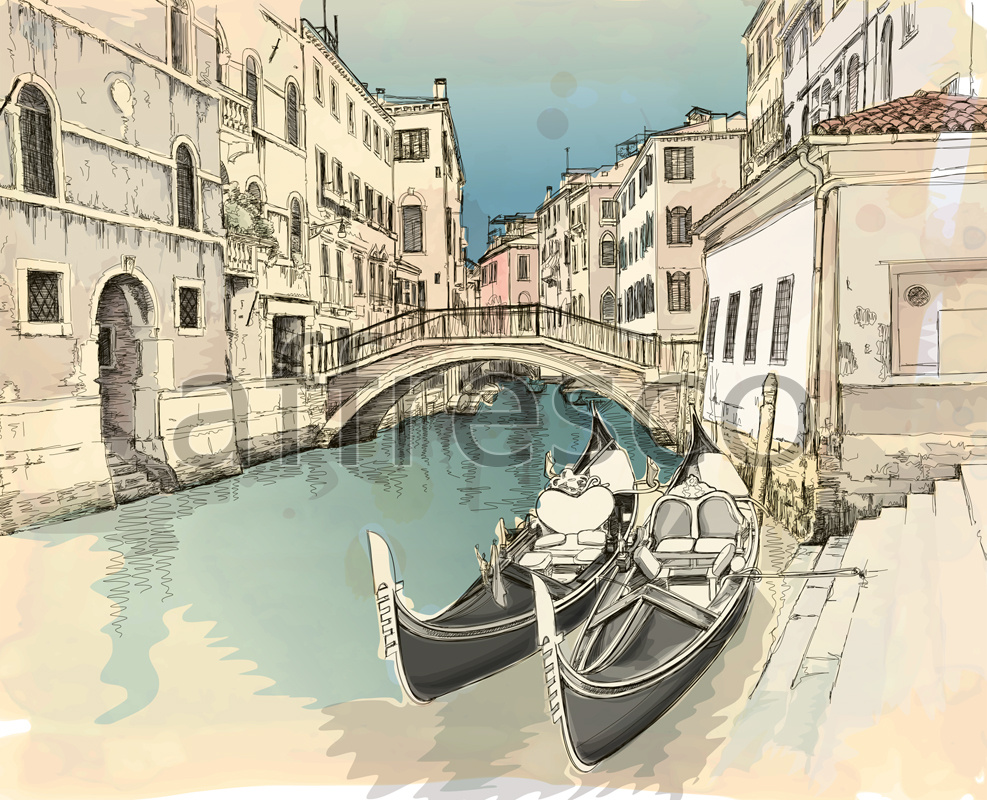 ID13420 | Picturesque scenery | Venice drawing | Affresco Factory