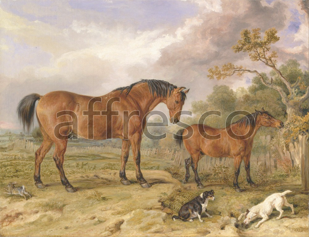 Paintings of animals | James Ward Portrait of Reformer Blucher Tory and Crib  the Property of Rowland Alston | Affresco Factory