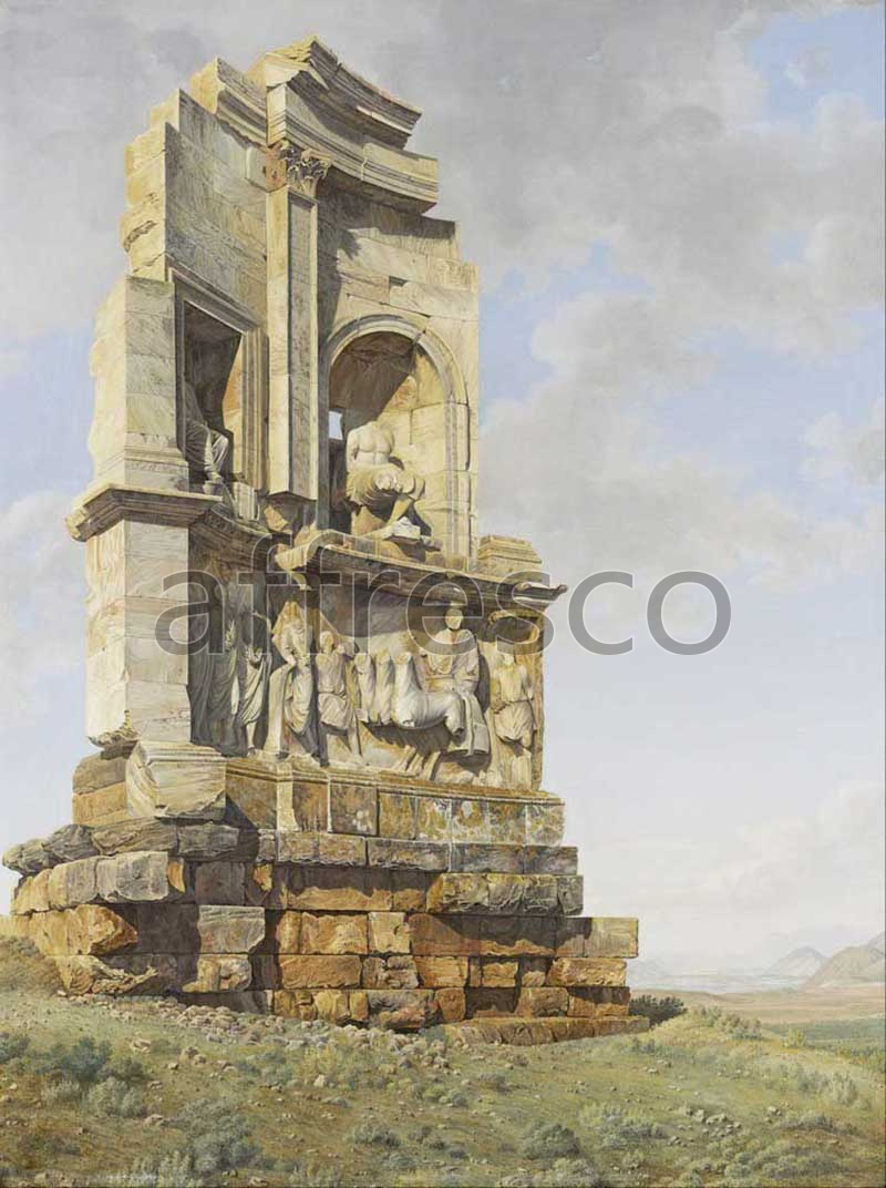 Classic landscapes | Giovanni Battista Lusieri The Monument to Philopappos Athens | Affresco Factory