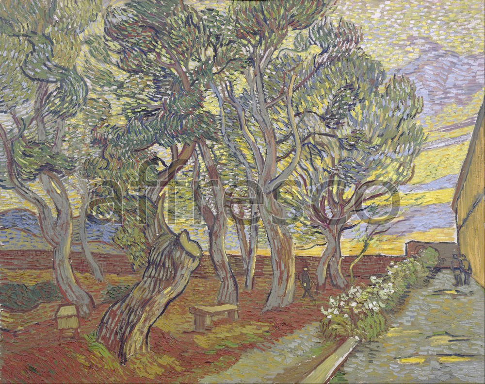 Impressionists & Post-Impressionists | Vincent van Gogh The garden of Saint Pauls Hospital 2 | Affresco Factory