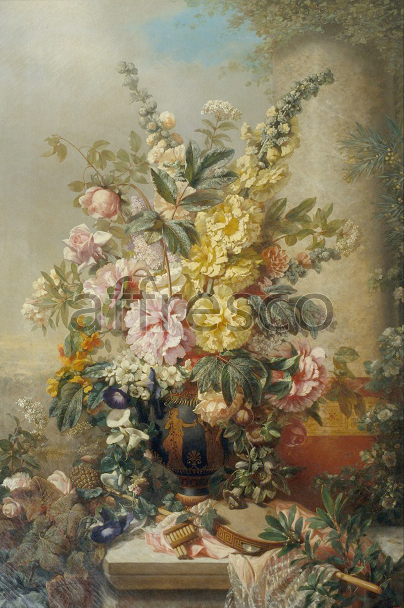 Still life | Josep Mirabent Large Vase with Flowers | Affresco Factory